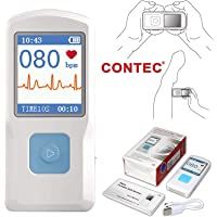 ECG-EKG Gambarter Electrocardiógrafo Portátil Contec PM10 Batería De Litio. Bluetooth. Pantalla LCD